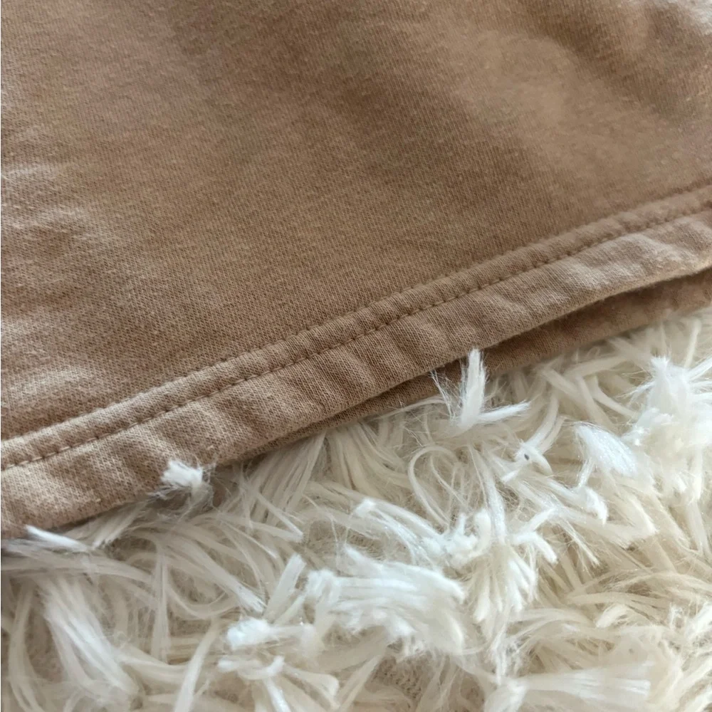 BP Nordstrom tan knit loose fit drawstring shorts size large